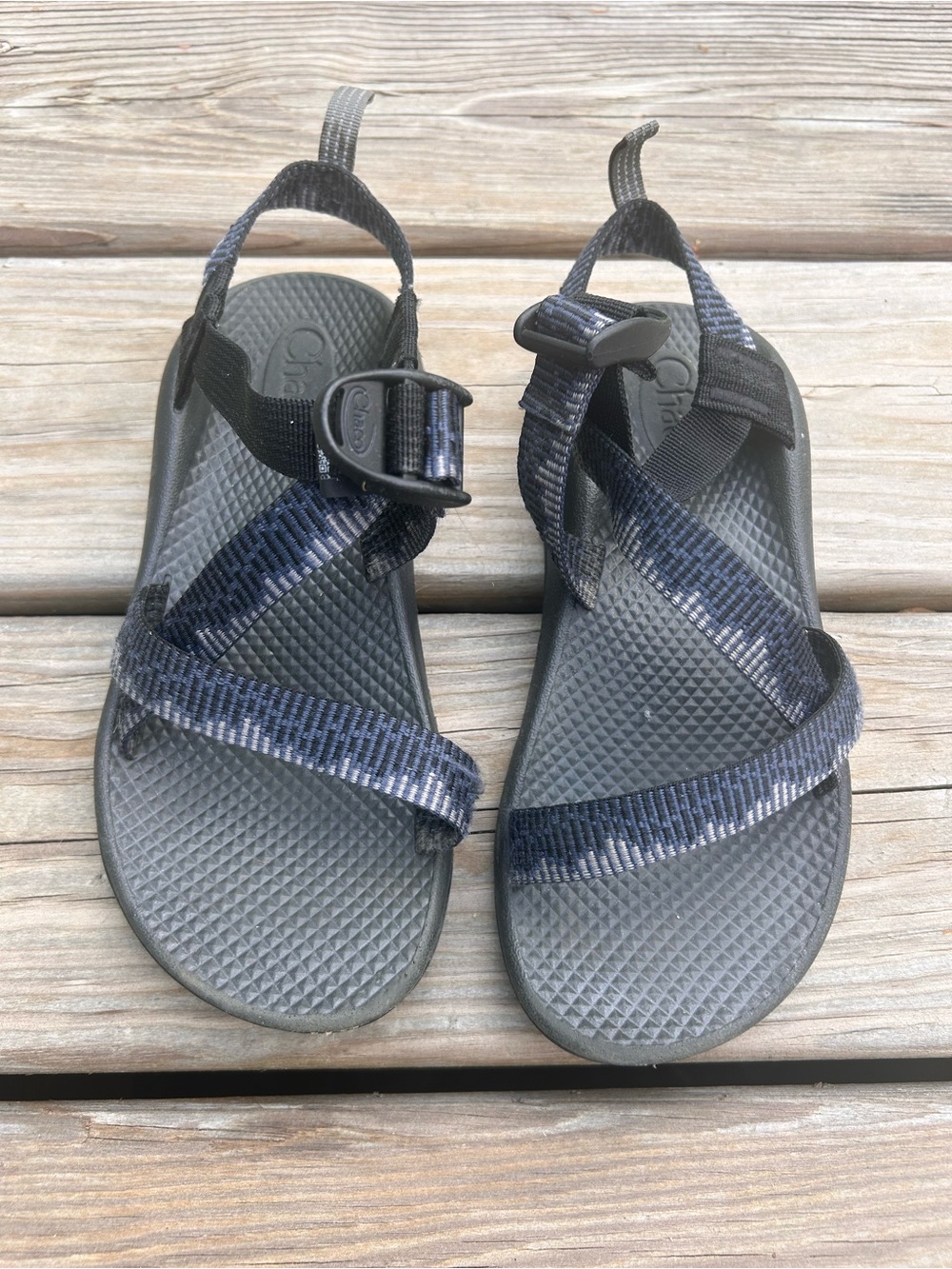 Boys Chacos Navy & Black